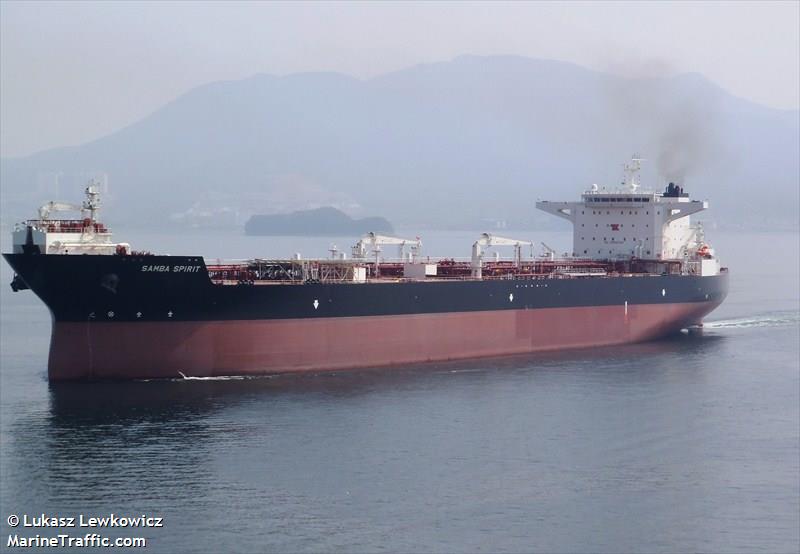 samba spirit (Crude Oil Tanker) - IMO 9637686, MMSI 311000095, Call Sign C6AN4 under the flag of Bahamas