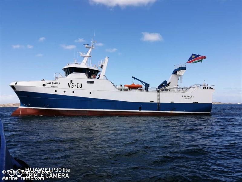 lalandii 1 (Fishing Vessel) - IMO 9856414, MMSI 659486000, Call Sign V5IU under the flag of Namibia