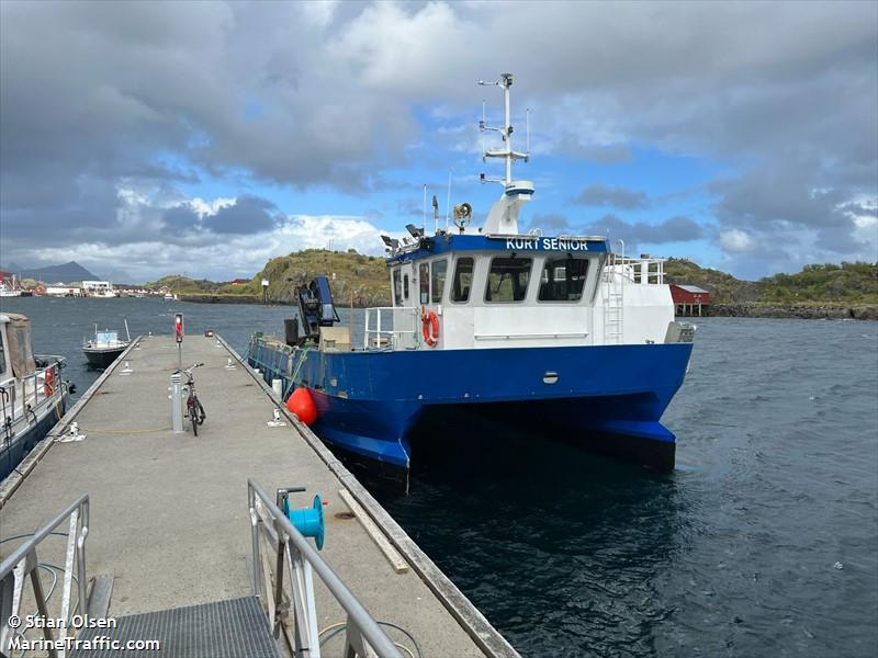 kurt senior (Dredging or UW ops) - IMO , MMSI 258344500, Call Sign LG4833 under the flag of Norway