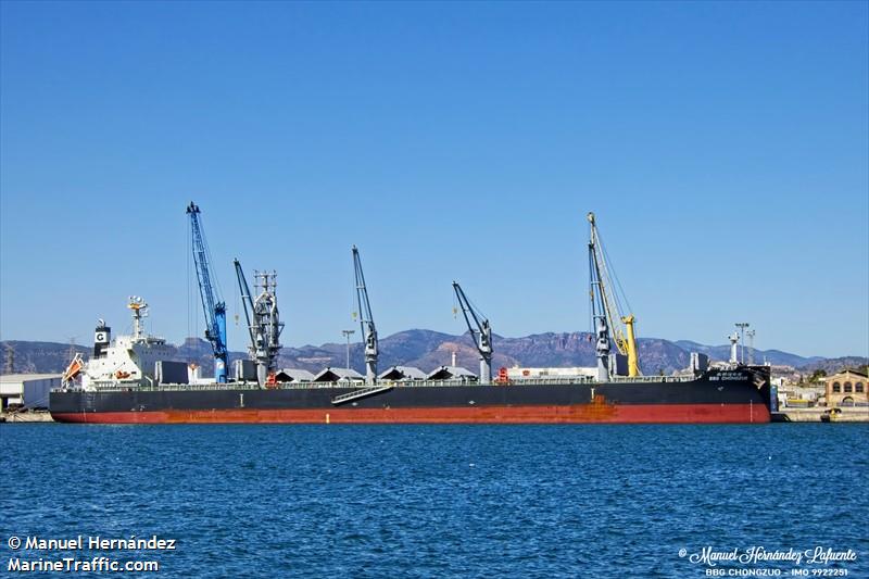 bbg chongzuo (Bulk Carrier) - IMO 9922251, MMSI 636020489, Call Sign D5ZL7 under the flag of Liberia