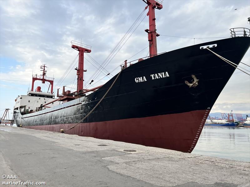 gma tania (General Cargo Ship) - IMO 8117859, MMSI 511100654, Call Sign T8A3838 under the flag of Palau