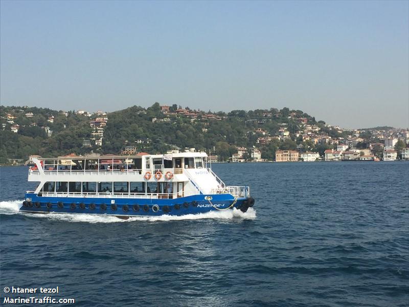 nazende-1 (Passenger ship) - IMO , MMSI 271010635, Call Sign TC8995 under the flag of Turkey