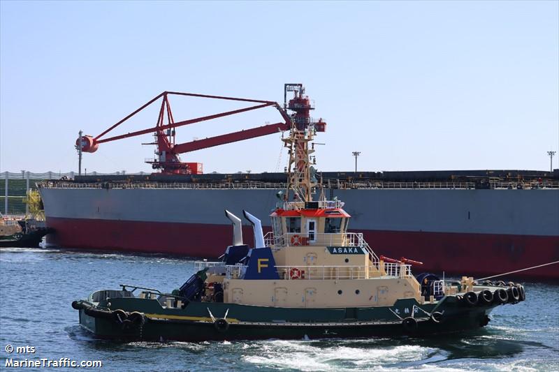 asaka maru (Tug) - IMO , MMSI 431001140, Call Sign JD3930 under the flag of Japan