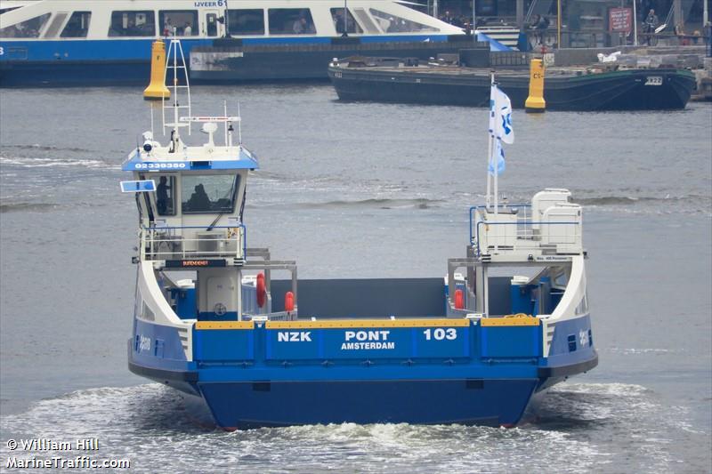 nzk pont 103 (Passenger ship) - IMO , MMSI 244376506, Call Sign PE5688 under the flag of Netherlands