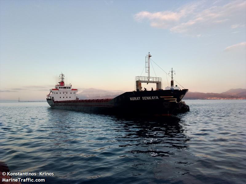 nuray senkaya (General Cargo Ship) - IMO 8222434, MMSI 577551000, Call Sign YJWY6 under the flag of Vanuatu