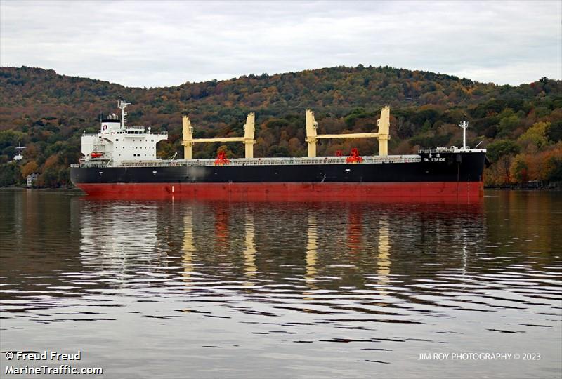 tai stride (Bulk Carrier) - IMO 9926001, MMSI 636020673, Call Sign 5LAD6 under the flag of Liberia