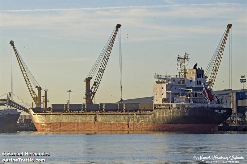 dsm star (Bulk Carrier) - IMO 9524205, MMSI 511100661, Call Sign T8A3845 under the flag of Palau