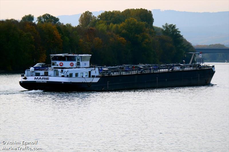 marie (Tanker) - IMO , MMSI 211864700, Call Sign DB4807 under the flag of Germany