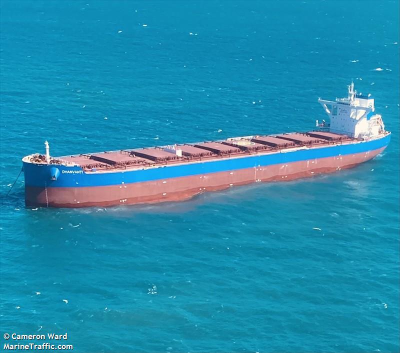 dhanvanti (Bulk Carrier) - IMO 9939333, MMSI 538010012, Call Sign V7A5465 under the flag of Marshall Islands