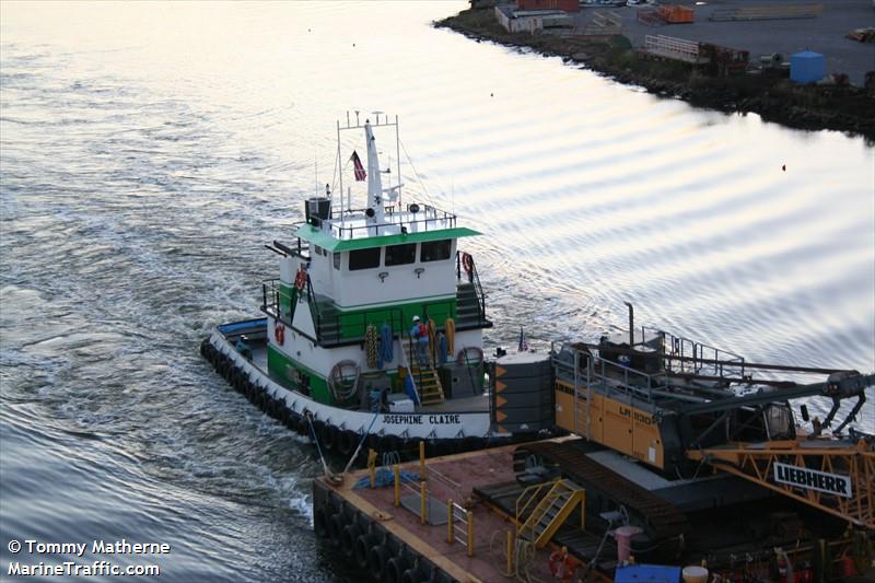 josephine clair (Towing vessel) - IMO , MMSI 368256500, Call Sign WDM9642 under the flag of United States (USA)