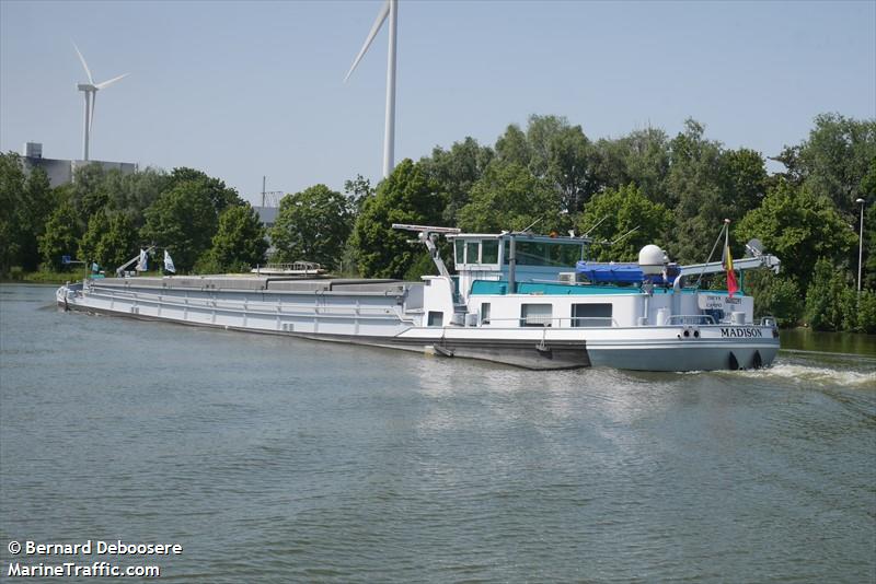 madison (Cargo ship) - IMO , MMSI 205436090, Call Sign OT4360 under the flag of Belgium