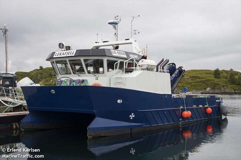 lekafjell (Cargo ship) - IMO , MMSI 257596500, Call Sign LG8008 under the flag of Norway