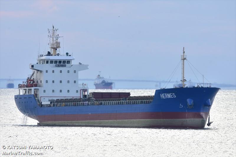 hermes (General Cargo Ship) - IMO 9622394, MMSI 312884000, Call Sign V3MC3 under the flag of Belize