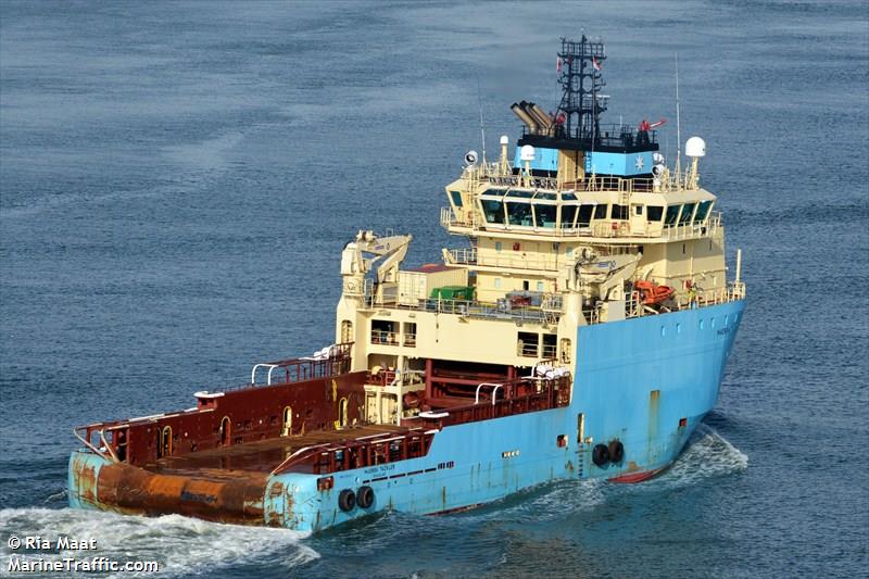 maersk tackler (Offshore Tug/Supply Ship) - IMO 9388601, MMSI 219017782, Call Sign OYQU2 under the flag of Denmark