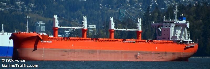 ellan manx (Bulk Carrier) - IMO , MMSI 232043527, Call Sign MMDO2 under the flag of United Kingdom (UK)