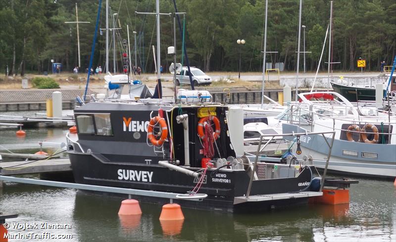 mewo surveyor i (Dredging or UW ops) - IMO , MMSI 261001559, Call Sign SPG5237 under the flag of Poland