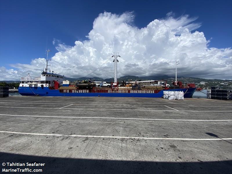 mareva nui (General Cargo Ship) - IMO 7637333, MMSI 227015200, Call Sign F O C I under the flag of France