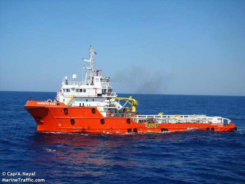 maridive 519 (Offshore Tug/Supply Ship) - IMO 9503548, MMSI 312461000, Call Sign V3MB9 under the flag of Belize