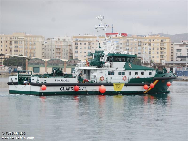 rio arlanza (Patrol Vessel) - IMO 9871543, MMSI 225991173, Call Sign EBSL under the flag of Spain