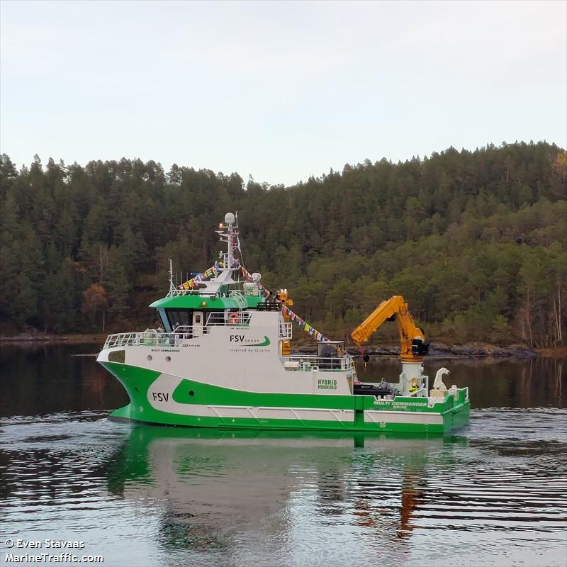 multi commander (Cargo ship) - IMO , MMSI 259014960, Call Sign LGUI under the flag of Norway