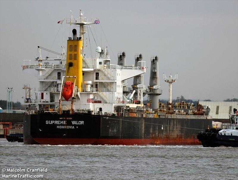 supreme valor (Bulk Carrier) - IMO 9552329, MMSI 636022008, Call Sign 5LGT2 under the flag of Liberia