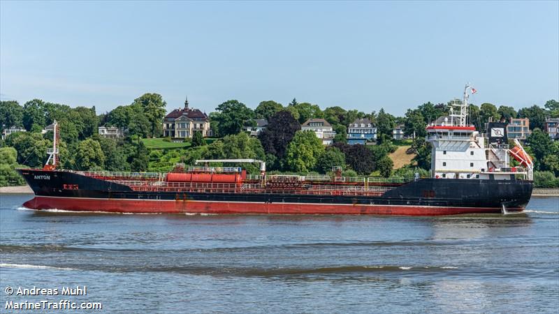 anton (Chemical/Oil Products Tanker) - IMO 9514456, MMSI 236112746, Call Sign ZDSH3 under the flag of Gibraltar