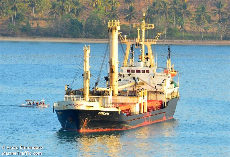 mv.kencana (General Cargo Ship) - IMO 8109072, MMSI 525022005, Call Sign YCZR under the flag of Indonesia
