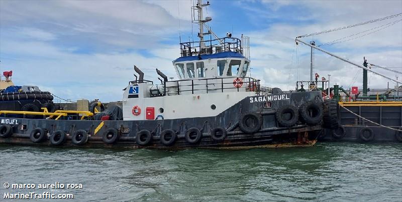 saga miguel (Tug) - IMO , MMSI 710444444, Call Sign PU5911 under the flag of Brazil