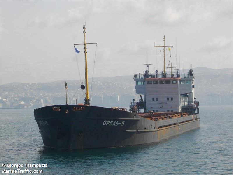 orel 5 (General Cargo Ship) - IMO 8853594, MMSI 272059000, Call Sign EMFH under the flag of Ukraine