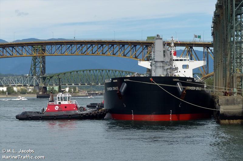 crimson grace (Bulk Carrier) - IMO 9782261, MMSI 563006200, Call Sign 9V5161 under the flag of Singapore