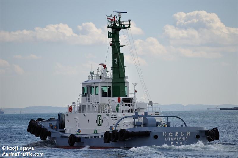 13tamashio (Tug) - IMO , MMSI 431009078, Call Sign JD4141 under the flag of Japan