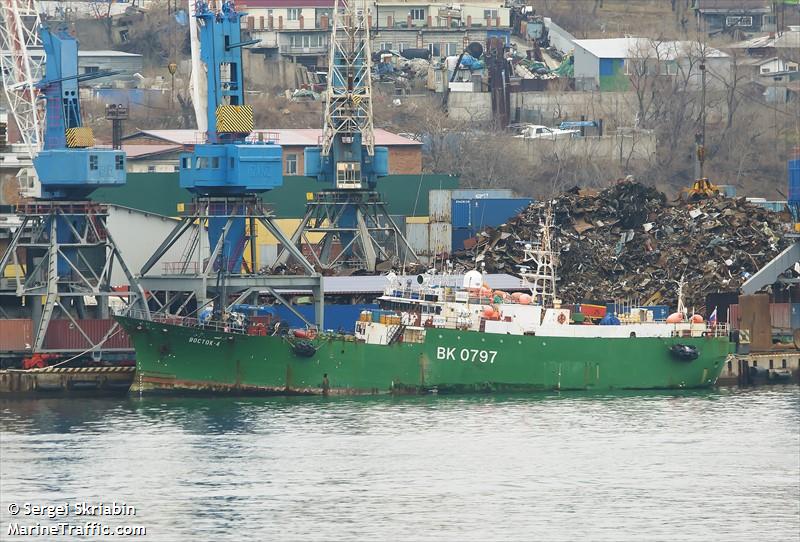 vostok4 (Fishing Vessel) - IMO 8821395, MMSI 273347730, Call Sign UBGG2 under the flag of Russia