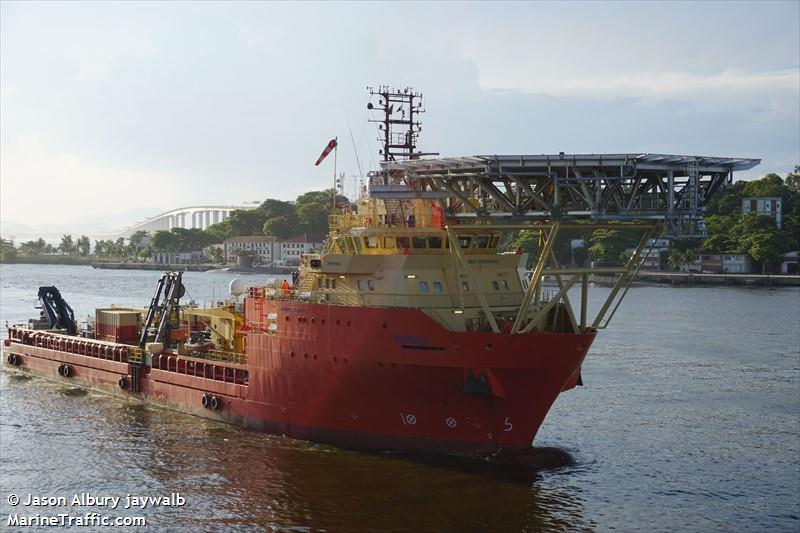 bongo (Offshore Tug/Supply Ship) - IMO 9626443, MMSI 710001361, Call Sign PPLO under the flag of Brazil