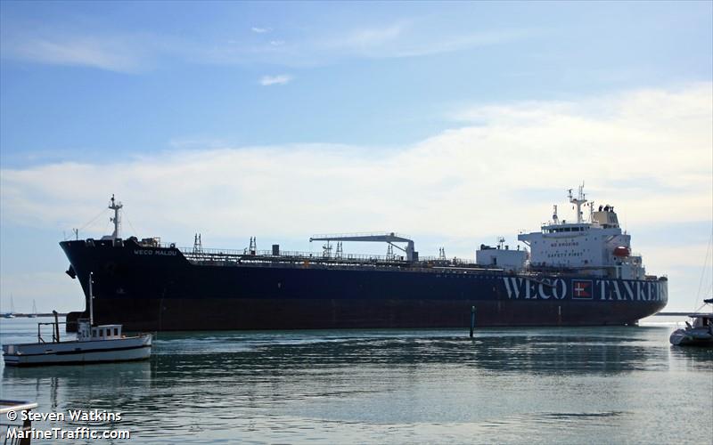 weco malou (Chemical/Oil Products Tanker) - IMO 9942330, MMSI 636021541, Call Sign 5LEL2 under the flag of Liberia