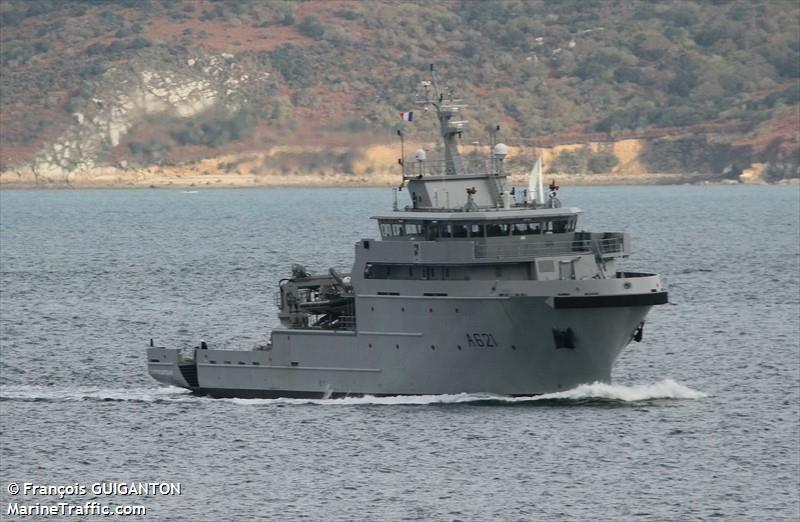 french warship (Military ops) - IMO , MMSI 228762000, Call Sign FATT under the flag of France