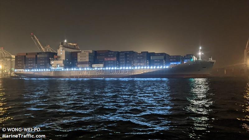 wan hai 358 (Container Ship) - IMO 9554080, MMSI 563180800, Call Sign 9V7390 under the flag of Singapore