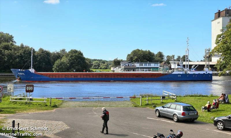 rubyn (General Cargo Ship) - IMO 8511885, MMSI 341852000, Call Sign V4ZM4 under the flag of St Kitts & Nevis