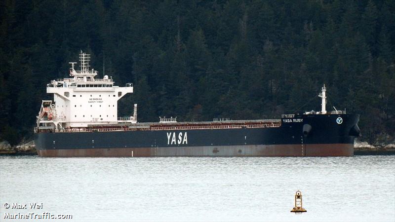 yasa ruby (Bulk Carrier) - IMO 9949170, MMSI 538010259, Call Sign V7A5817 under the flag of Marshall Islands