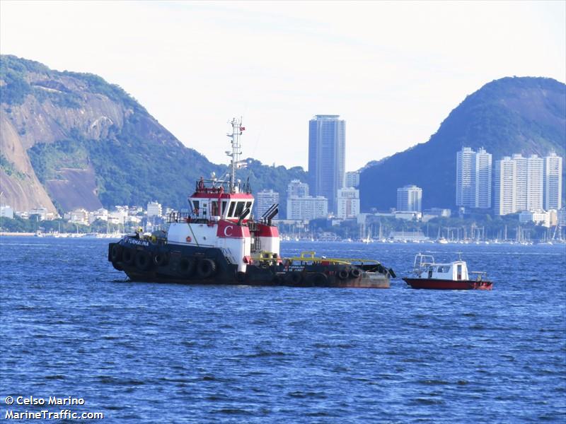 c turmalina (Tug) - IMO , MMSI 710027550, Call Sign PO2128 under the flag of Brazil