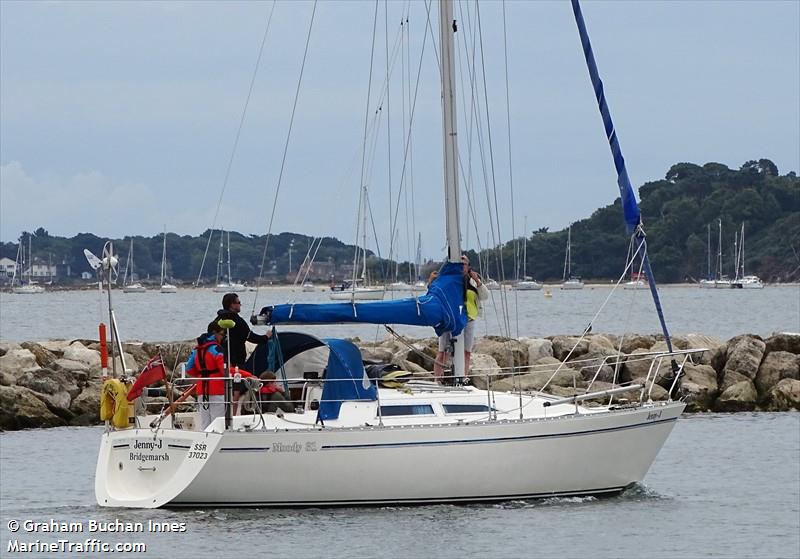 jenny j - (Sailing vessel) - IMO , MMSI 235099131, Call Sign MLNA7 under the flag of United Kingdom (UK)