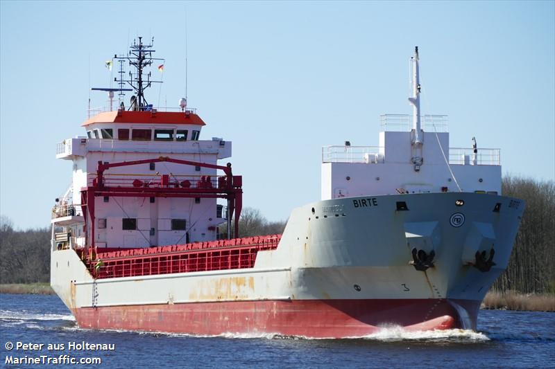 birte (General Cargo Ship) - IMO 9400150, MMSI 305650000, Call Sign V2HT5 under the flag of Antigua & Barbuda