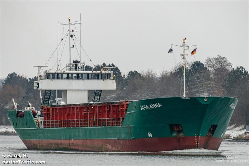 agia anna (General Cargo Ship) - IMO 8613358, MMSI 352002491, Call Sign 3E3876 under the flag of Panama