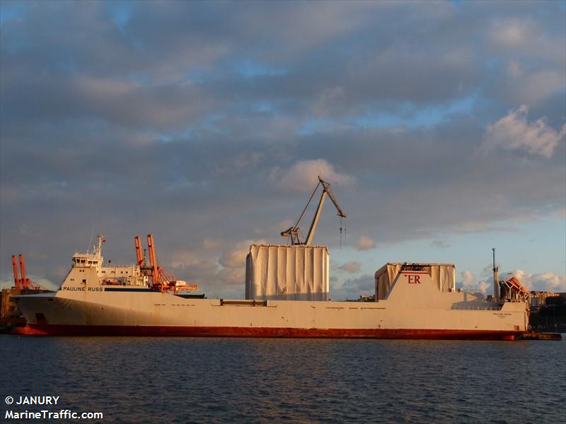 pauline russ (Ro-Ro Cargo Ship) - IMO 9198989, MMSI 255805939, Call Sign CQIE7 under the flag of Madeira