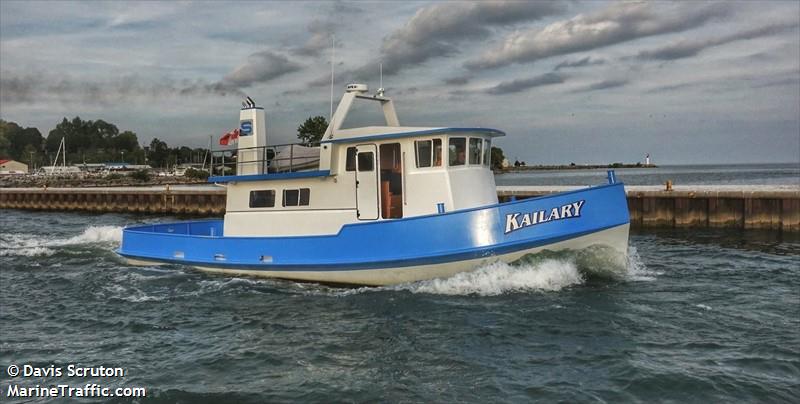 kailary (Pleasure craft) - IMO , MMSI 316041091 under the flag of Canada