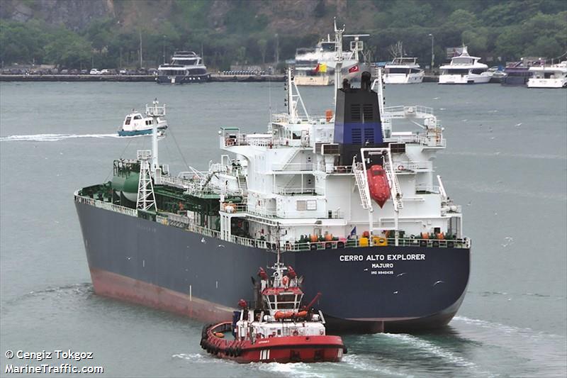 cerro alto explorer (LPG Tanker) - IMO 9940435, MMSI 538009984, Call Sign V7A5421 under the flag of Marshall Islands