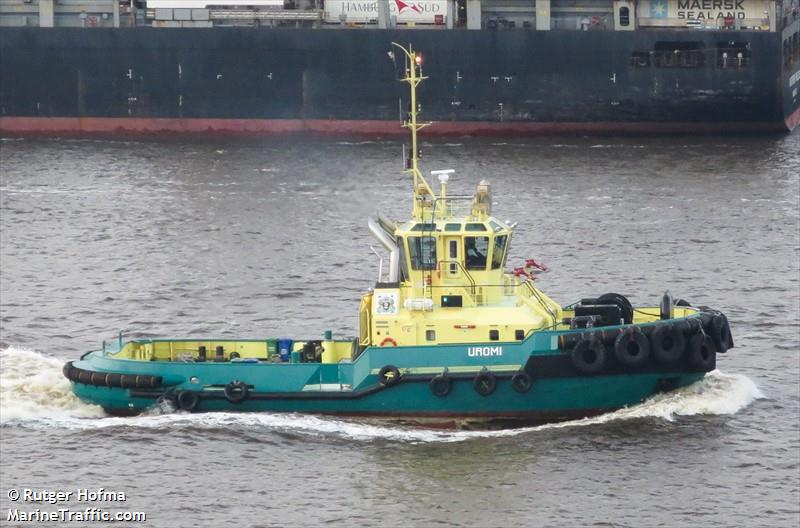 mt uromi (Tug) - IMO 9706671, MMSI 657119300, Call Sign 5NUX8 under the flag of Nigeria