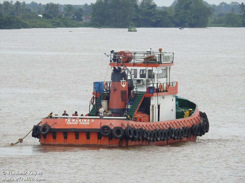 tb marina 5 (Towing vessel (tow>200)) - IMO , MMSI 525100314, Call Sign YD3223 under the flag of Indonesia