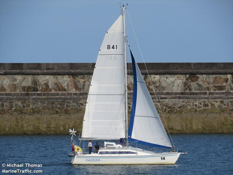 dasher of millbrook (Sailing vessel) - IMO , MMSI 235058245, Call Sign MHJF6 under the flag of United Kingdom (UK)