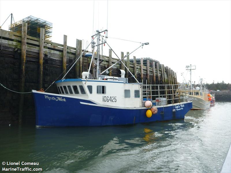 captn nick (Fishing vessel) - IMO , MMSI 316004718, Call Sign CH. 16 under the flag of Canada