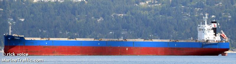 perly (Bulk Carrier) - IMO 9715438, MMSI 538010607, Call Sign V7A7140 under the flag of Marshall Islands